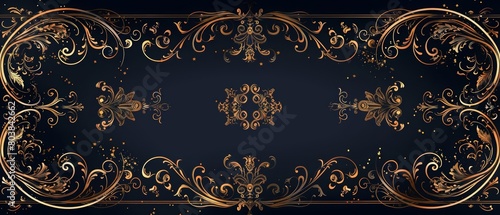 Delight in the charm of a vintage luxury vector invitation card