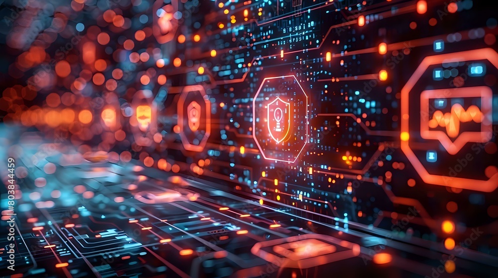 Sleek and Contemporary High-Tech Composition on Cybersecurity and Data Management Sleek and Contemporary High-Tech Composition on Cybersecurity and Data Management