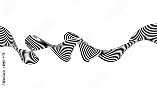 Wavy vector abstract background with business lines, business wave curve lines, graphic element background vector illustration