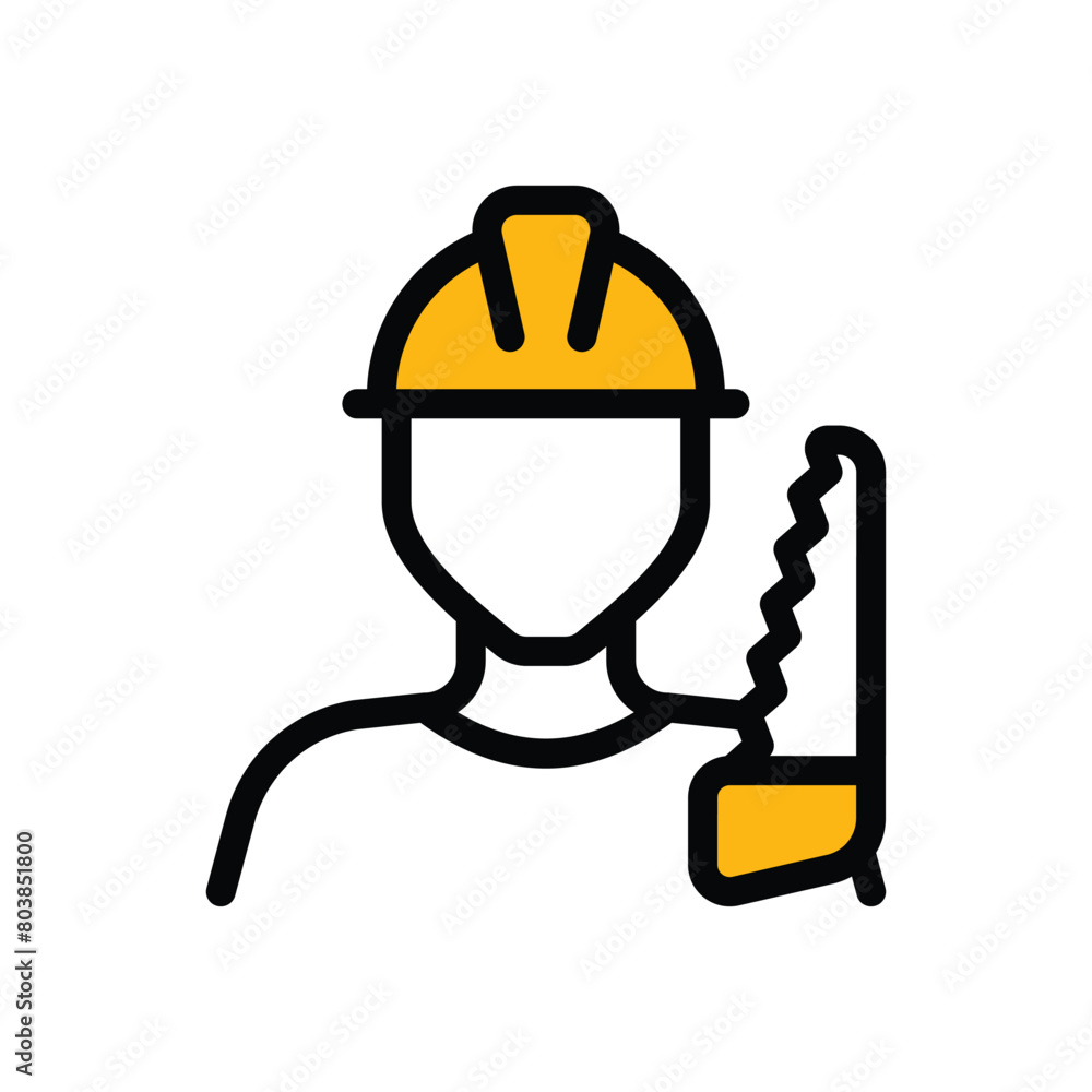 Carpenter vector icon Carpenter vector icon