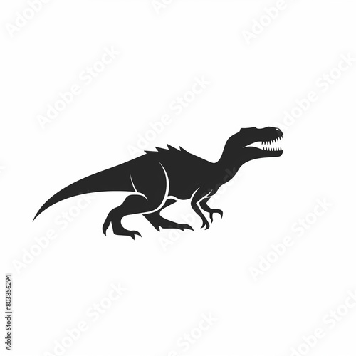 dinosaur vector minimalist logo