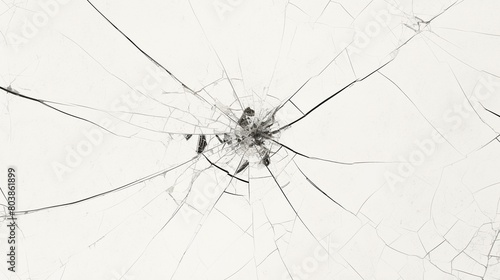 蜘蛛の巣状に割れたガラス19