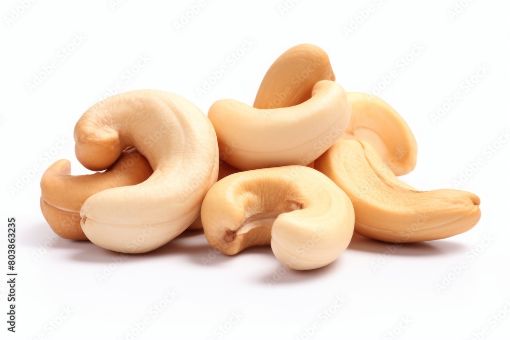 cashews. a bunch of peeled nuts on a white background. a healthy vegan product. cashews. a bunch of peeled nuts on a white background. a healthy vegan product.