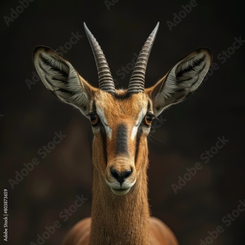 Antelope centered high quality isolated transparent back ground