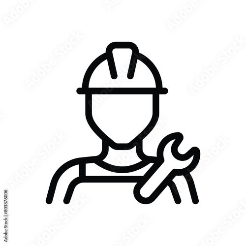 Plumber vector icon
