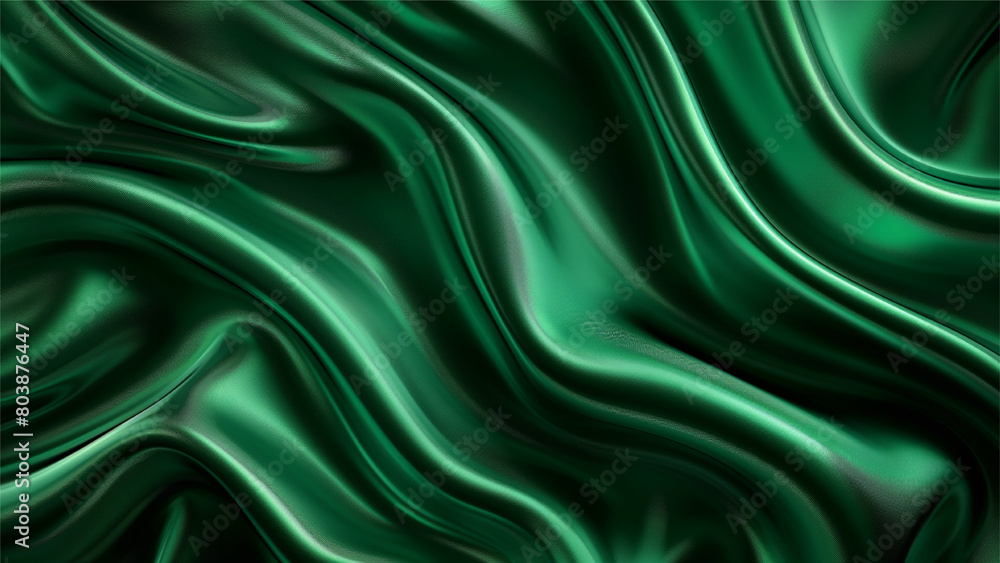 Obraz premium Drapery silk fabric luxury background. Wavy satin cloth texture pattern. Elegant curve motion image realistic design.