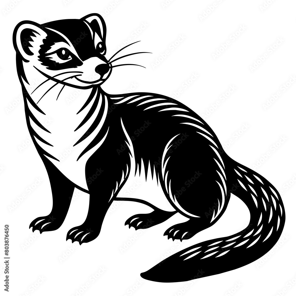 Fototapeta premium illustration of a cat