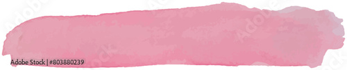 Long, hand-drawn watercolor pink stripe illustration, offering a unique brushstroke effect. Versatile design element for various projects