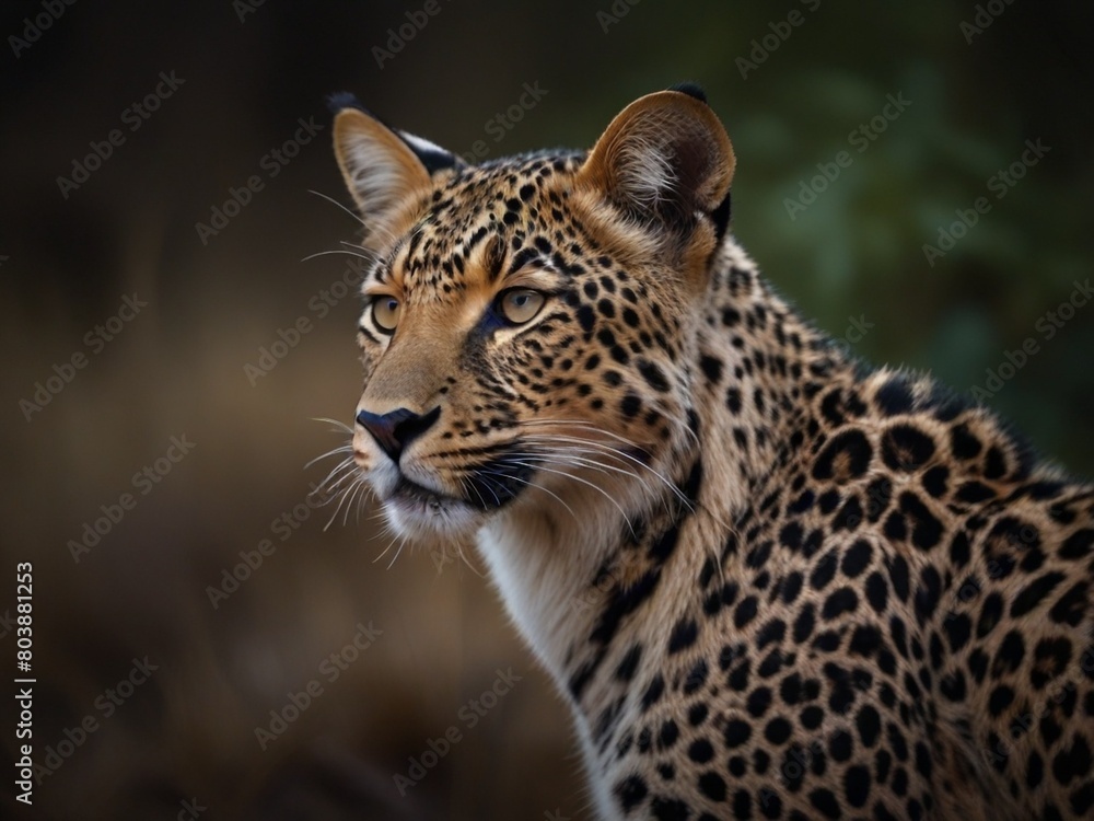 Obraz premium Behold the majestic allure of the tiger, captured in a stunning moment of grace and power, ready to adorn your projects with its wild beauty.