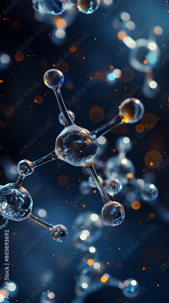 Delicate Chemical Structures in Cinematic Rendering with Minimalist Background Delicate Chemical Structures in Cinematic Rendering with Minimalist Background