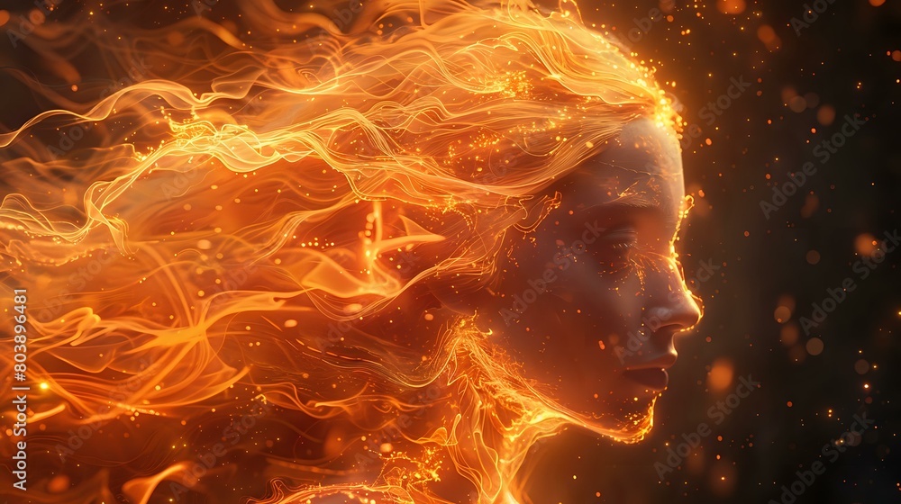 Luminescent Fire: A Profile Illuminated from Within Luminescent Fire: A Profile Illuminated from Within