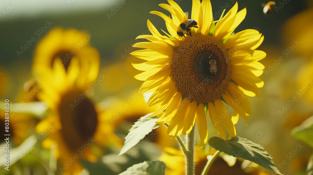 Obraz premium Sunflower in the field