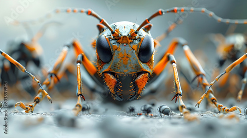 Integrated Pest Management Insect with Cinematic Photographic Style and Minimalist Background