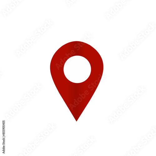 Free Download Color location map point vector icon symbol, red. - GFXLoad