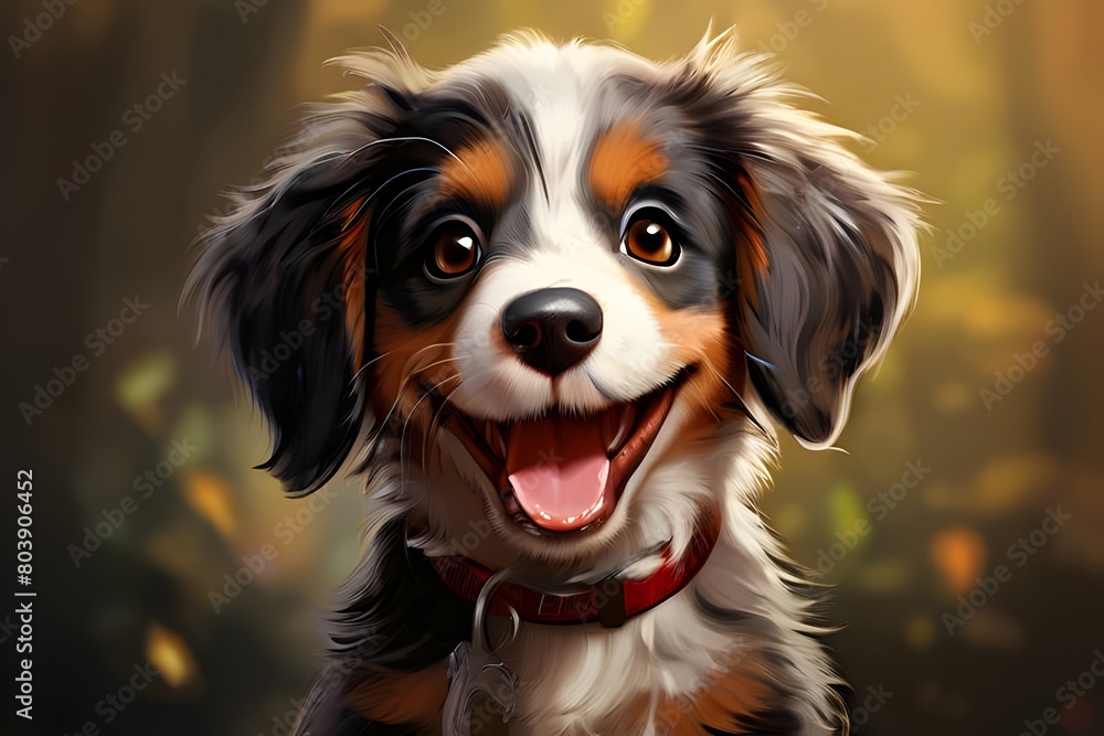 Grinning Pup: Vector Masterpiece Grinning Pup: Vector Masterpiece