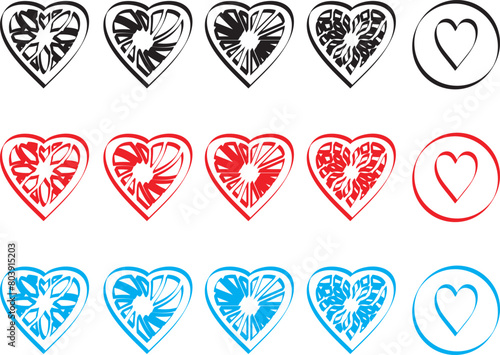 heart illustration.Red heart design icon flat.Modern flat valentine love sign.symbol for web site design, button to mobile app. Logo heart illustration,Trendy vector hart shape,