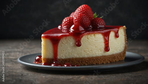 cheescake with beautiful colours 
