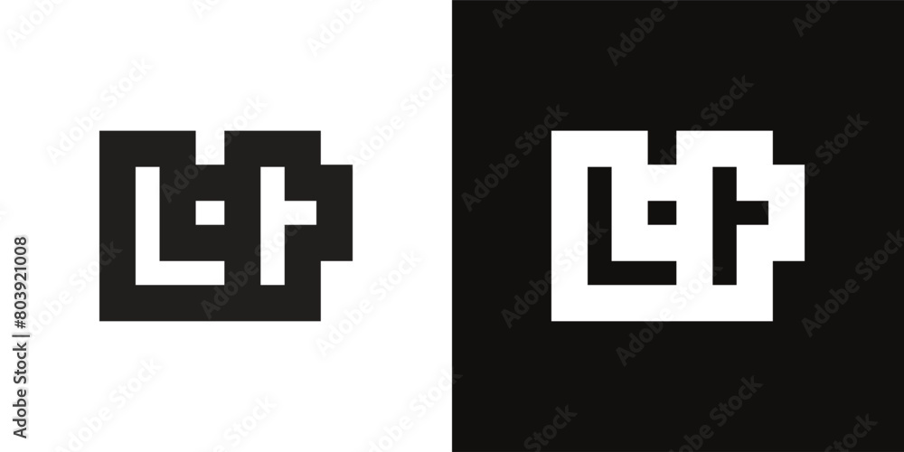 Obraz premium Abstract Business LT Logo Icon. Creative Design Template 