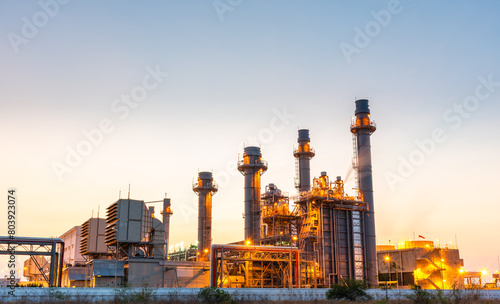 A natural gas power plant is a type of power plant that uses natural gas to generate electricity. Natural gas is a clean-burning fossil fuel © TWEESAK