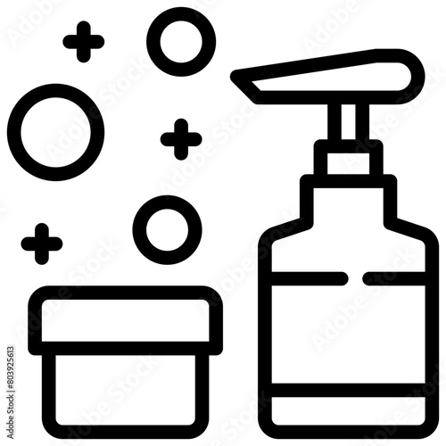 shampoo clean bathroom cleaning soap simple line