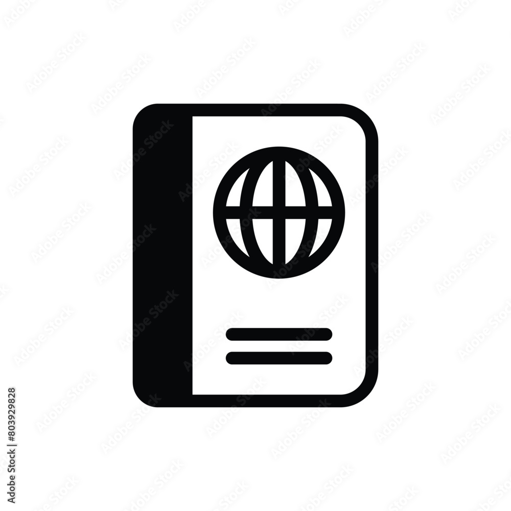 Passport vector icon Passport vector icon