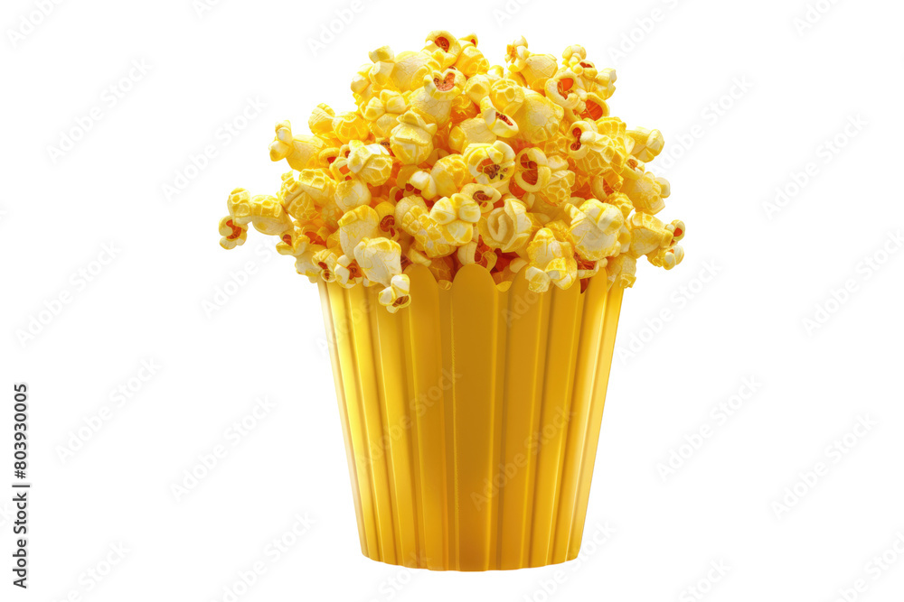 Popcorn bucket isolated on transparent background Popcorn bucket isolated on transparent background