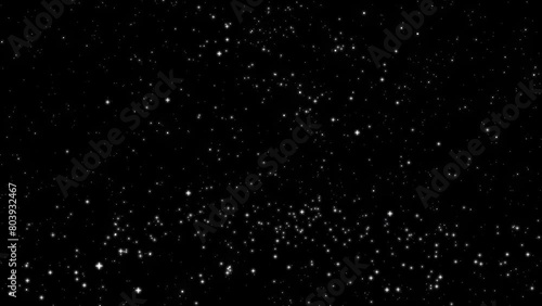 white stars falling and bouncing background photo