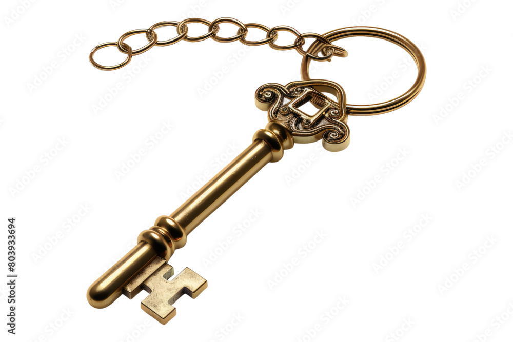 Customized keychain isolated on transparent background Customized keychain isolated on transparent background