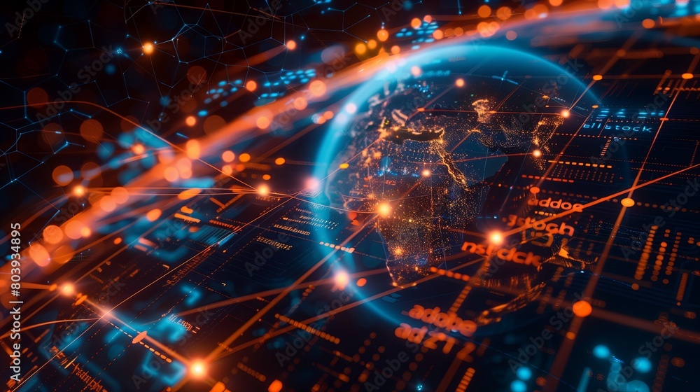 Global Data Streams: Artistic Network Visualization Global Data Streams: Artistic Network Visualization