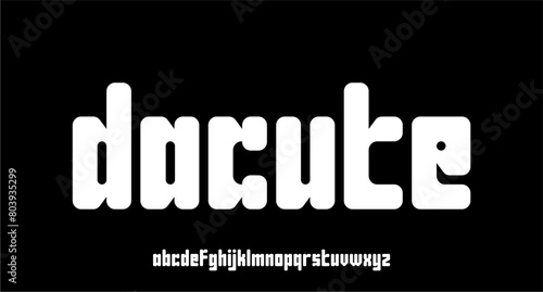 BOLD FUN CUTE URBAN FONT VECTOR ALPHABET TYPESET