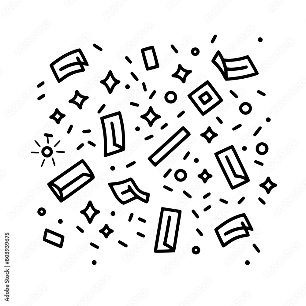 Obraz premium Confetti icon, celebration icon, birthday icon, party icon, anniversary icon, event icon, holiday icon, ceremony icon, festival icon, greeting icon, exploding icon, Christmas icon, festive icon,party,