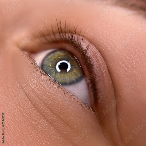 Foto permanent eyeliner makeup close up
