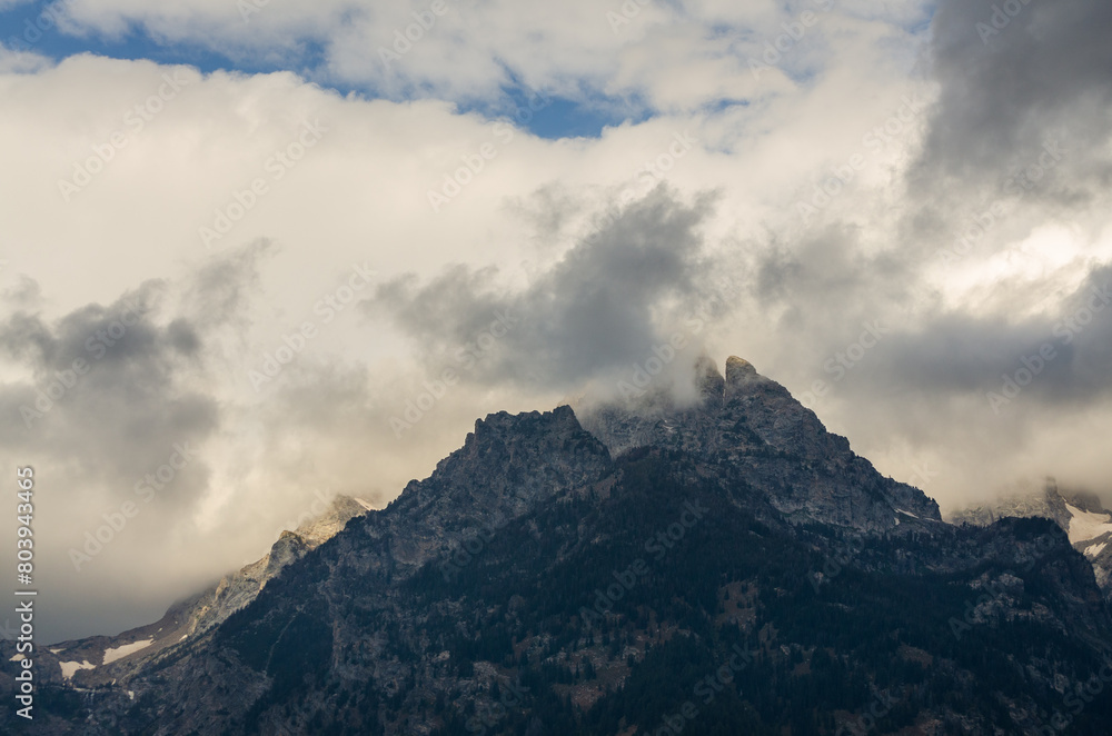 The Teton Range at Grand Teton National Park in Northwestern Wyoming