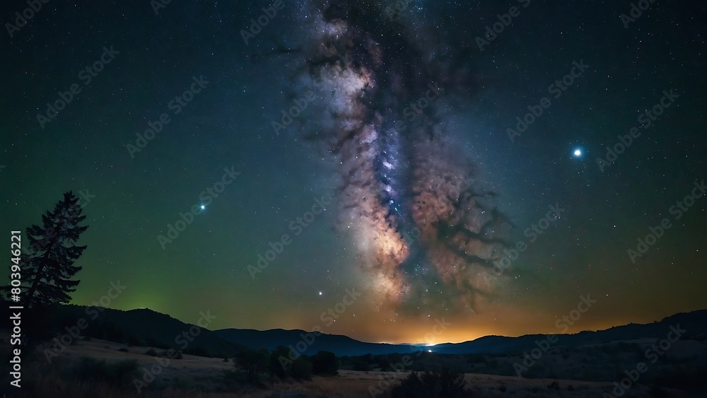 sky with stars Starry Night Celestial Symphony