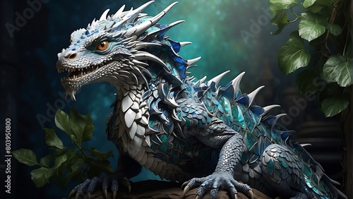 Baby Dragons are rare in legends in the fantasy forest. 