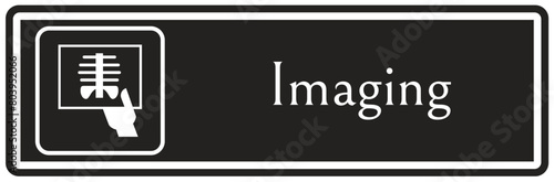 Hospital imaging department sign