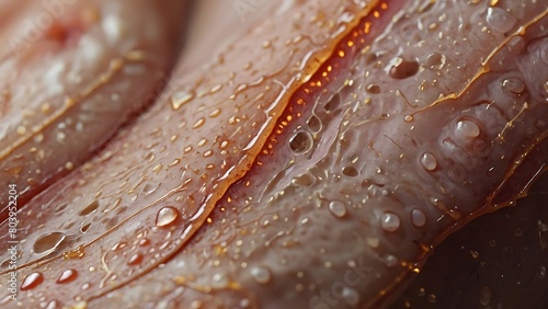 The blisters are purulent. Wounded skin