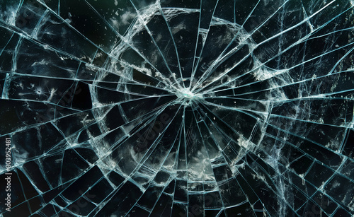 Broken Glass Texture Background