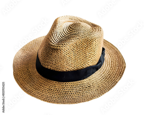 Straw hat isolated on white