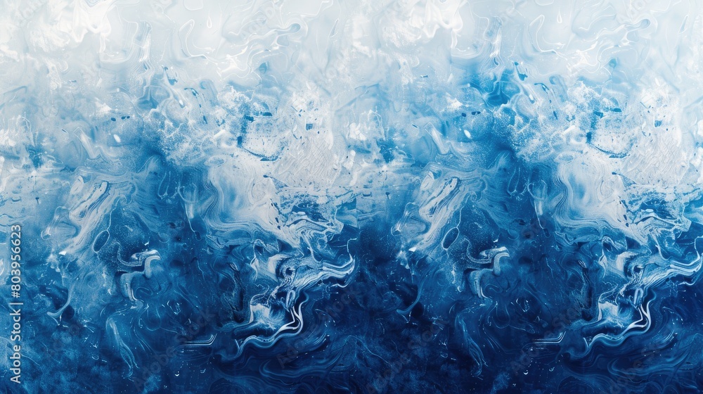 A blue and white ocean wave