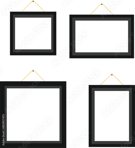 these are illustration of wall photo frames
