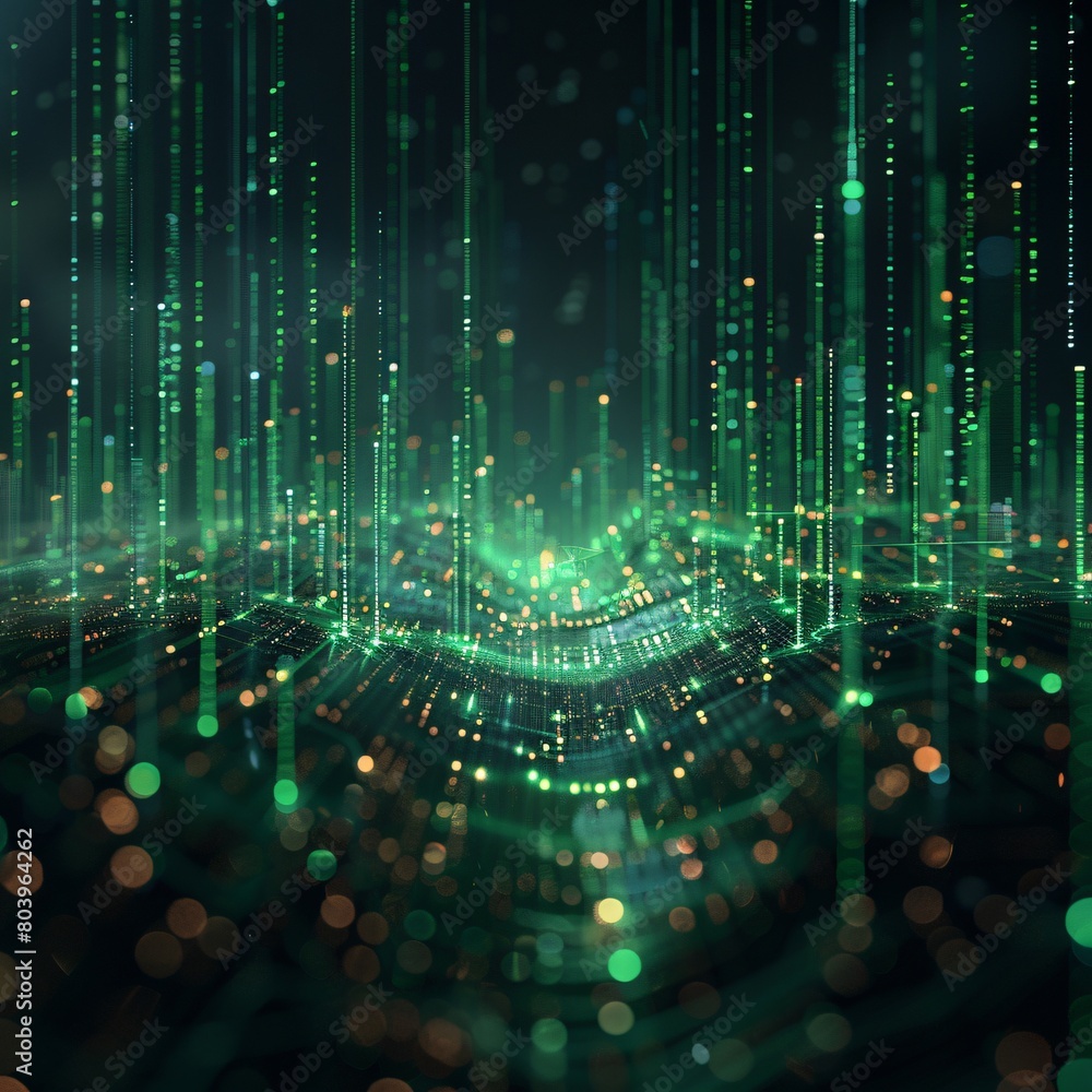 Big Data Flow in Green: Realistic 3D Visualization of Green Data Lake and Data Pipeline Big Data Flow in Green: Realistic 3D Visualization of Green Data Lake and Data Pipeline