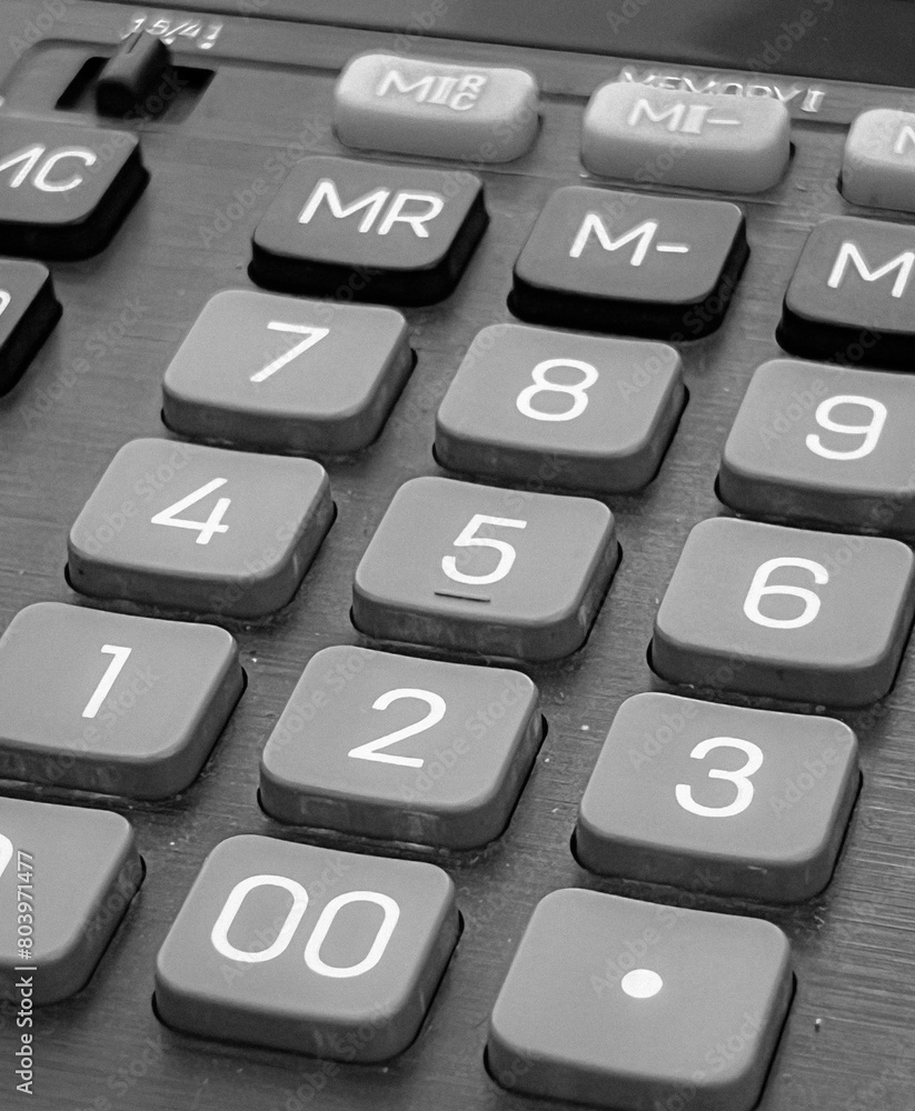 calculator on the table calculator on the table
