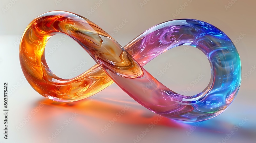 Clean and Modern Infinity Symbol with Gradient Colors Clean and Modern Infinity Symbol with Gradient Colors