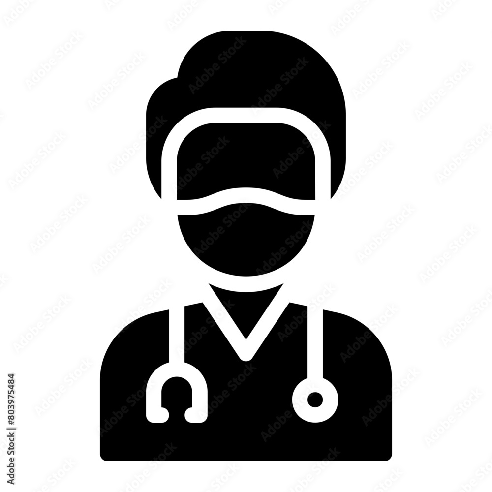 doctor glyph icon doctor glyph icon