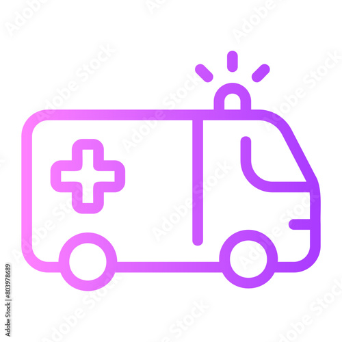 ambulance gradient icon