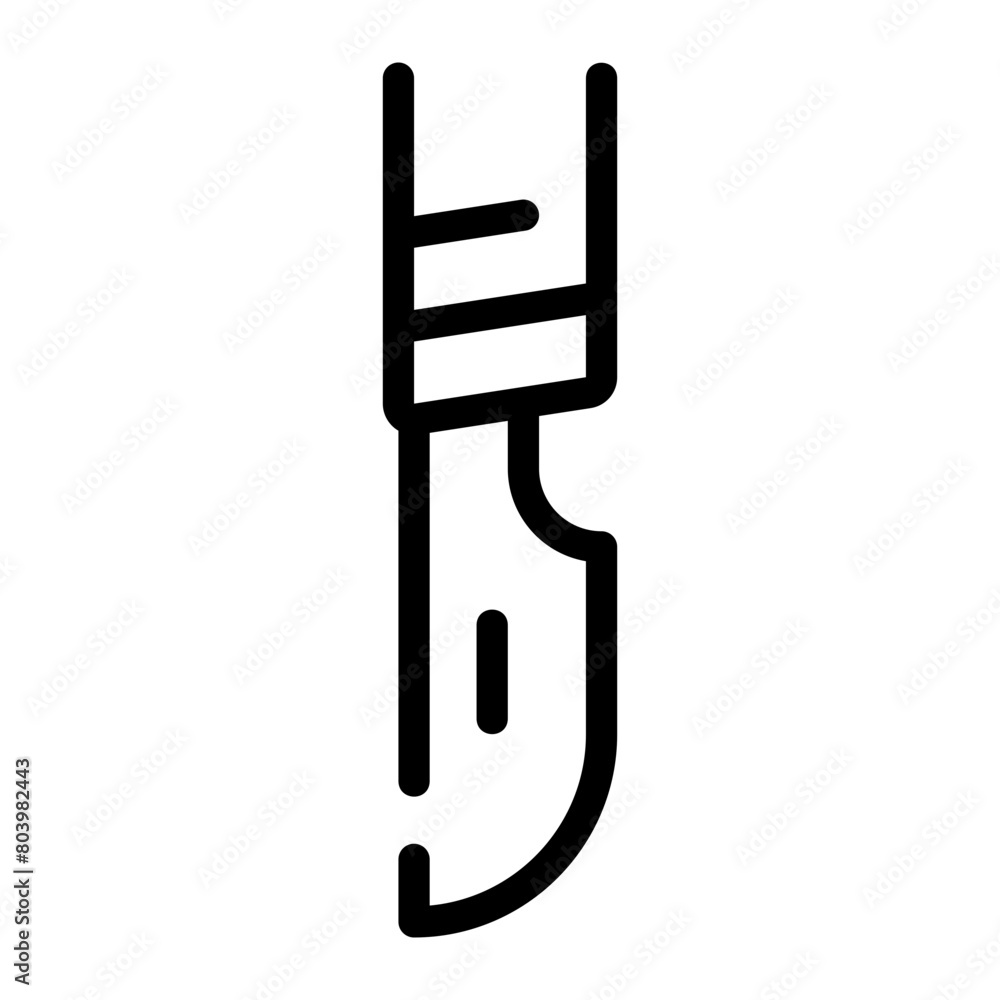 scalpel line icon