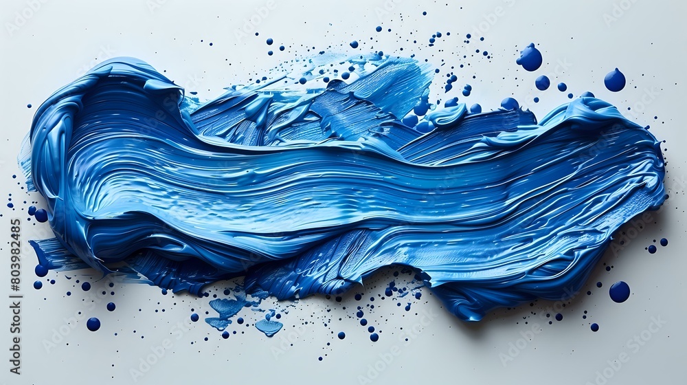 Contemporary Blue Painted Movement Contemporary Blue Painted Movement