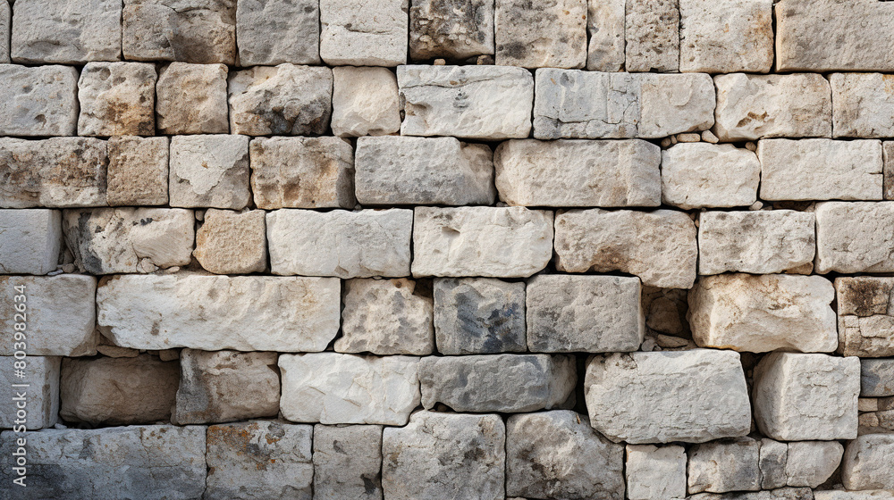 Fototapeta premium Magnificent Gray Mediterranean Brick Wall