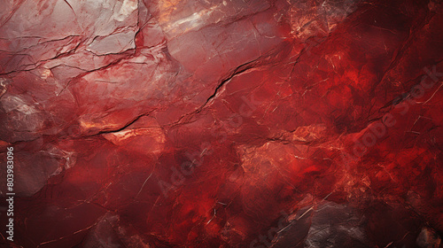 Painted Beautiful Dark Red Colors With Marbled Stone Texture Background
